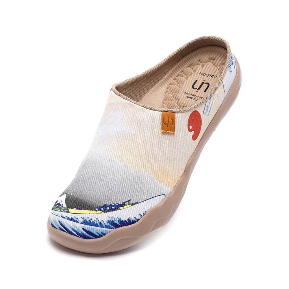 Great Wave off Kanagawa Slipper-US Local Delivery sold by UIN Footwear product image thumbnail 3