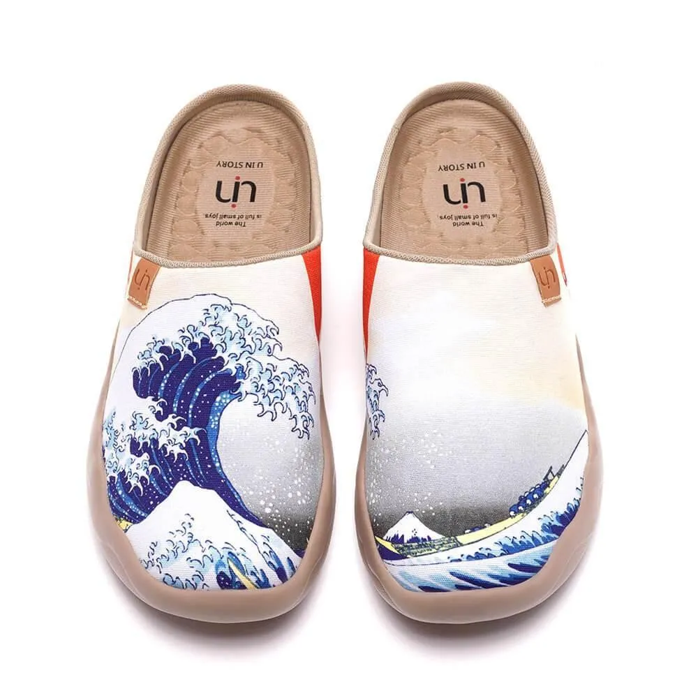 Great Wave off Kanagawa Slipper-US Local Delivery sold by UIN Footwear