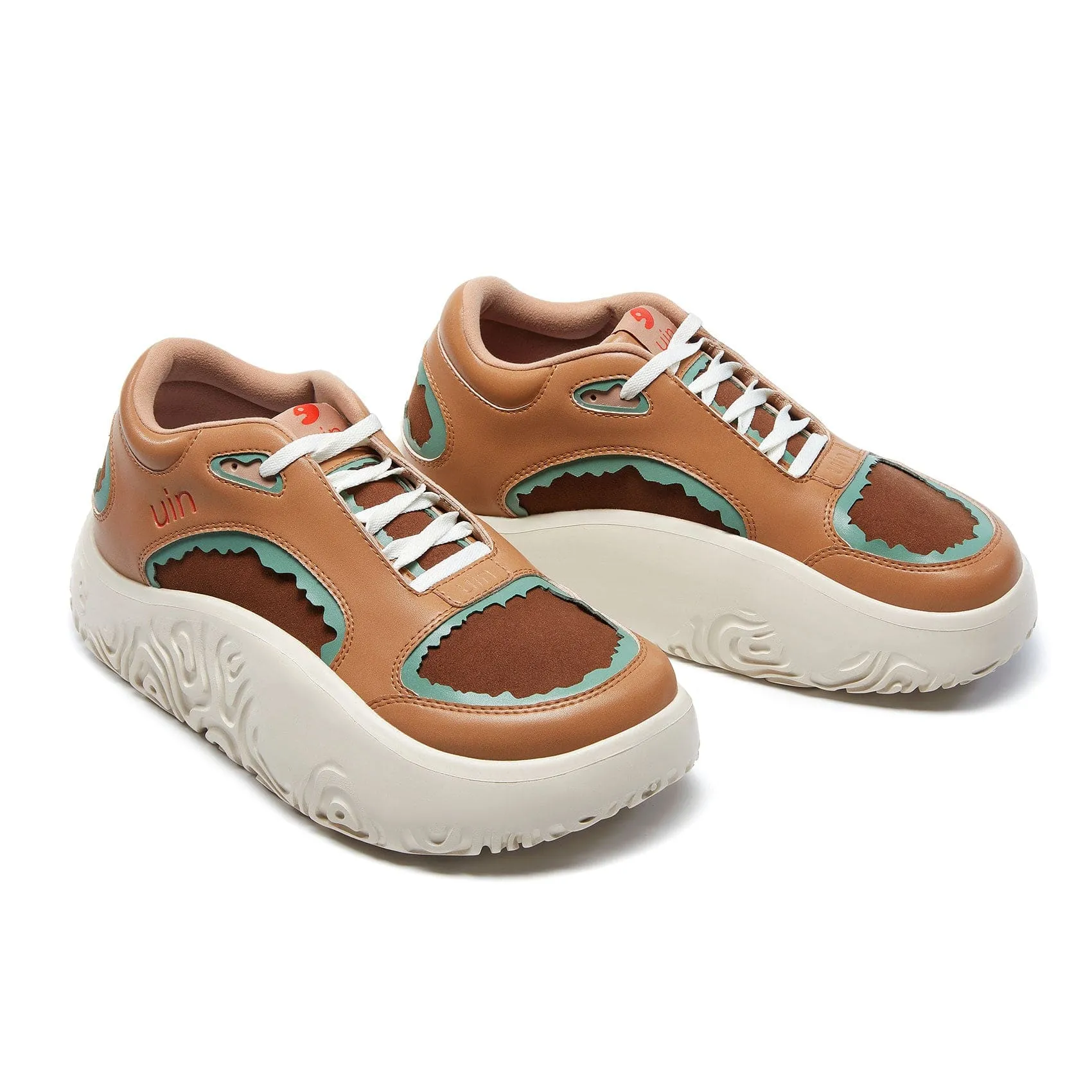 Oak Brown White Vigo V Men sold by UIN Footwear product image thumbnail 3