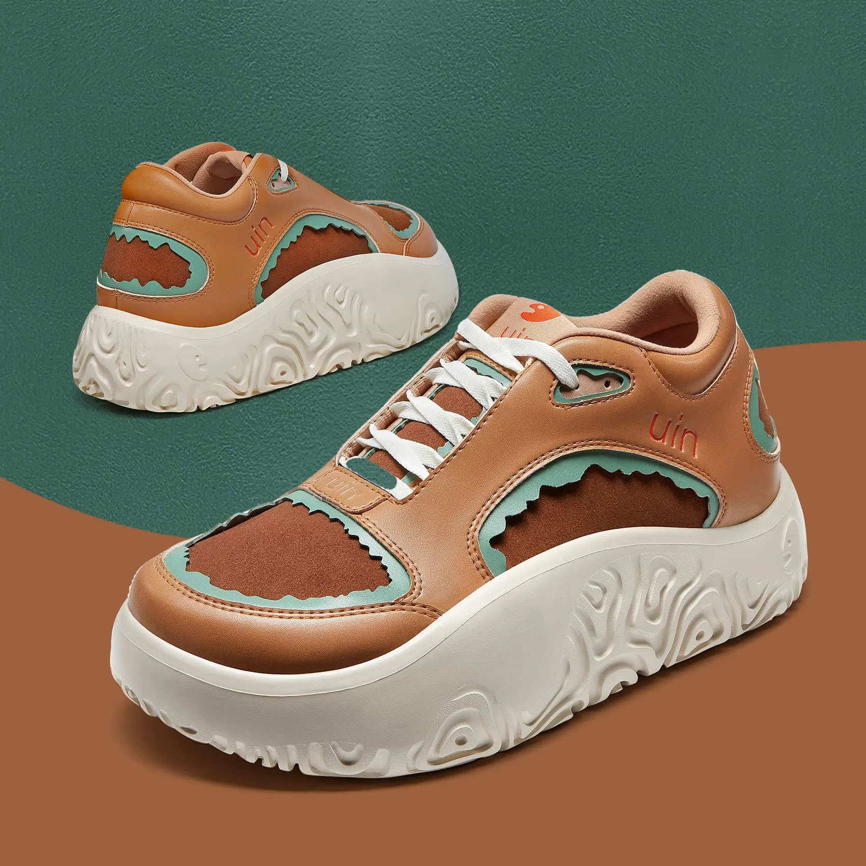 Oak Brown White Vigo V Men sold by UIN Footwear product image thumbnail 2