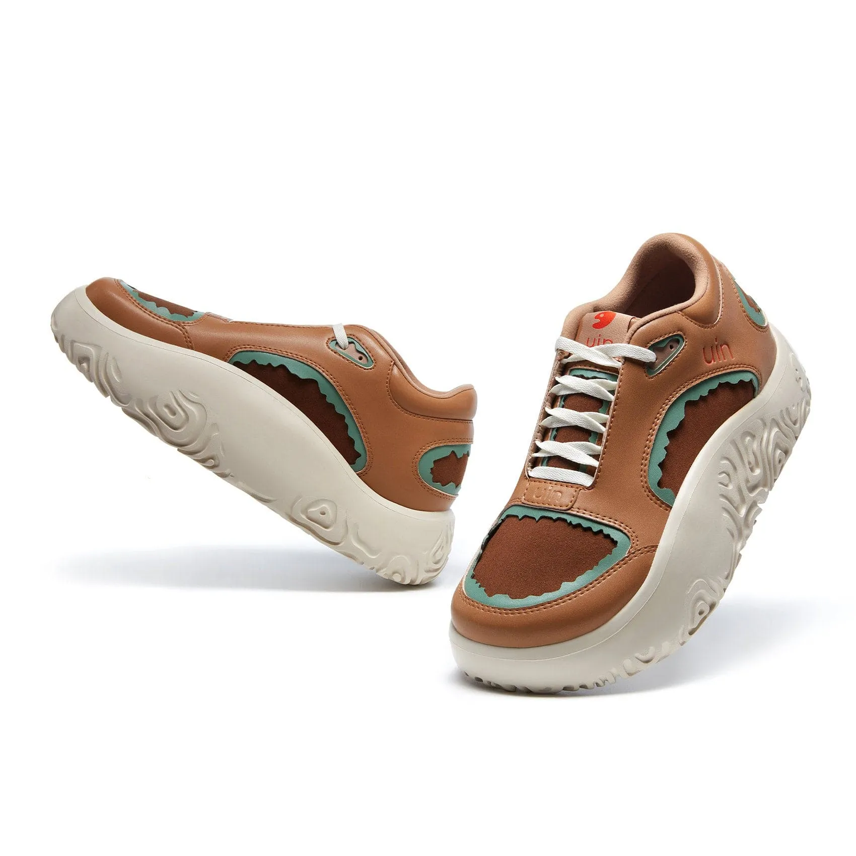 Oak Brown White Vigo V Men sold by UIN Footwear product image thumbnail 4