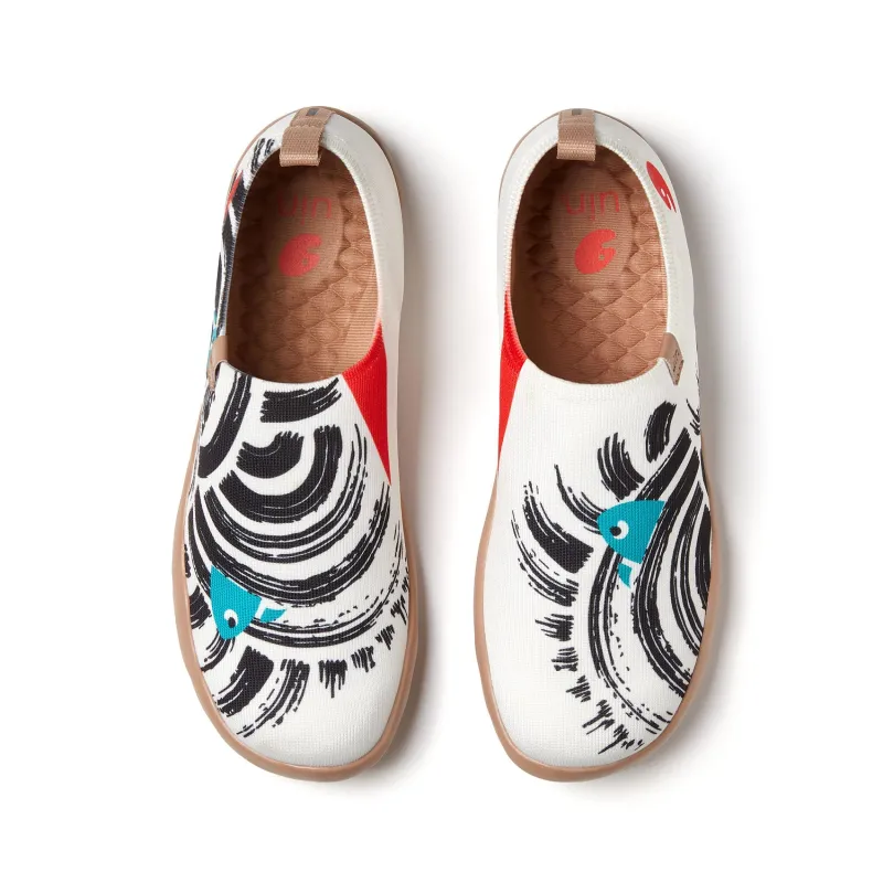 Blue Fish Breaking Waves Toledo A1 Women sold by UIN Footwear