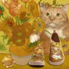 Sunflowers and Cat Toledo I Women sold by UIN Footwear