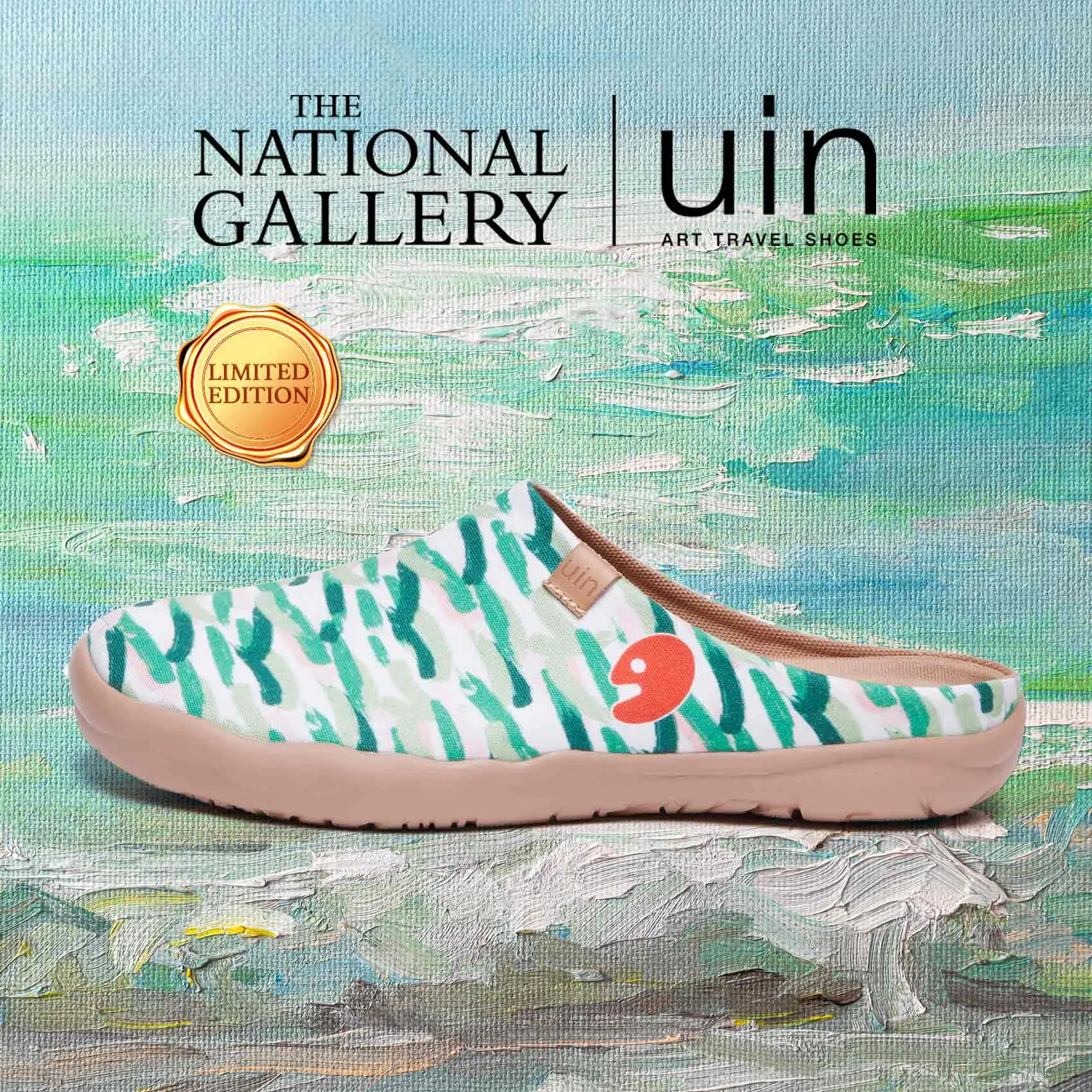 Van Gogh Wheatfield with Cypresses V2 Malaga Slipper Women sold by UIN Footwear product image thumbnail 2