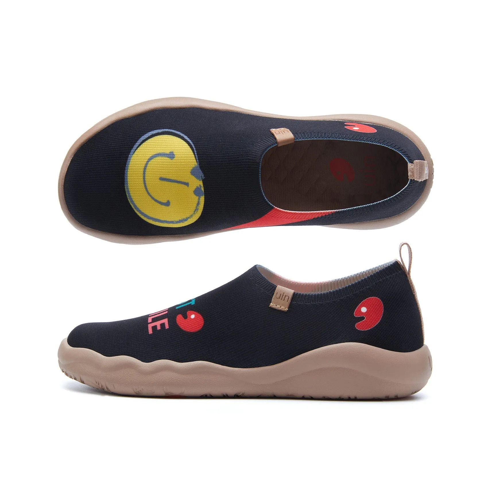 Smiley Black Knitted Women sold by UIN Footwear