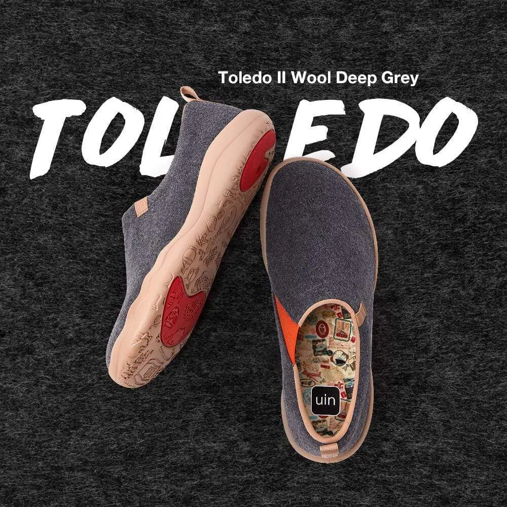 Toledo II Deep Grey Wool Men sold by UIN Footwear product image thumbnail 2
