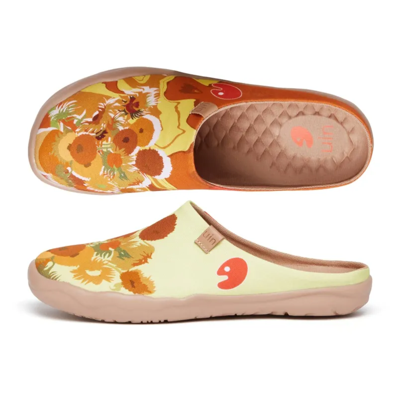 Van Gogh Sunflowers V1 Malaga Slipper Women sold by UIN Footwear