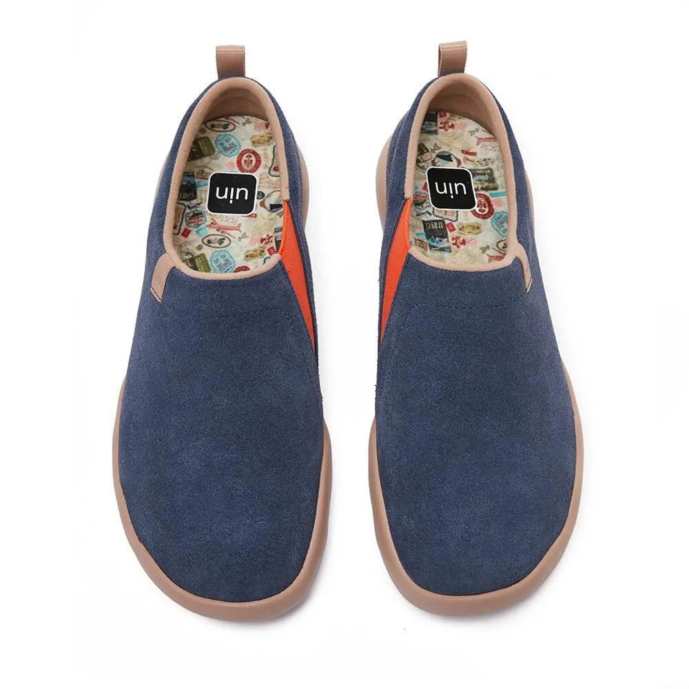Toledo II Deep Blue Cow Suede Men sold by UIN Footwear