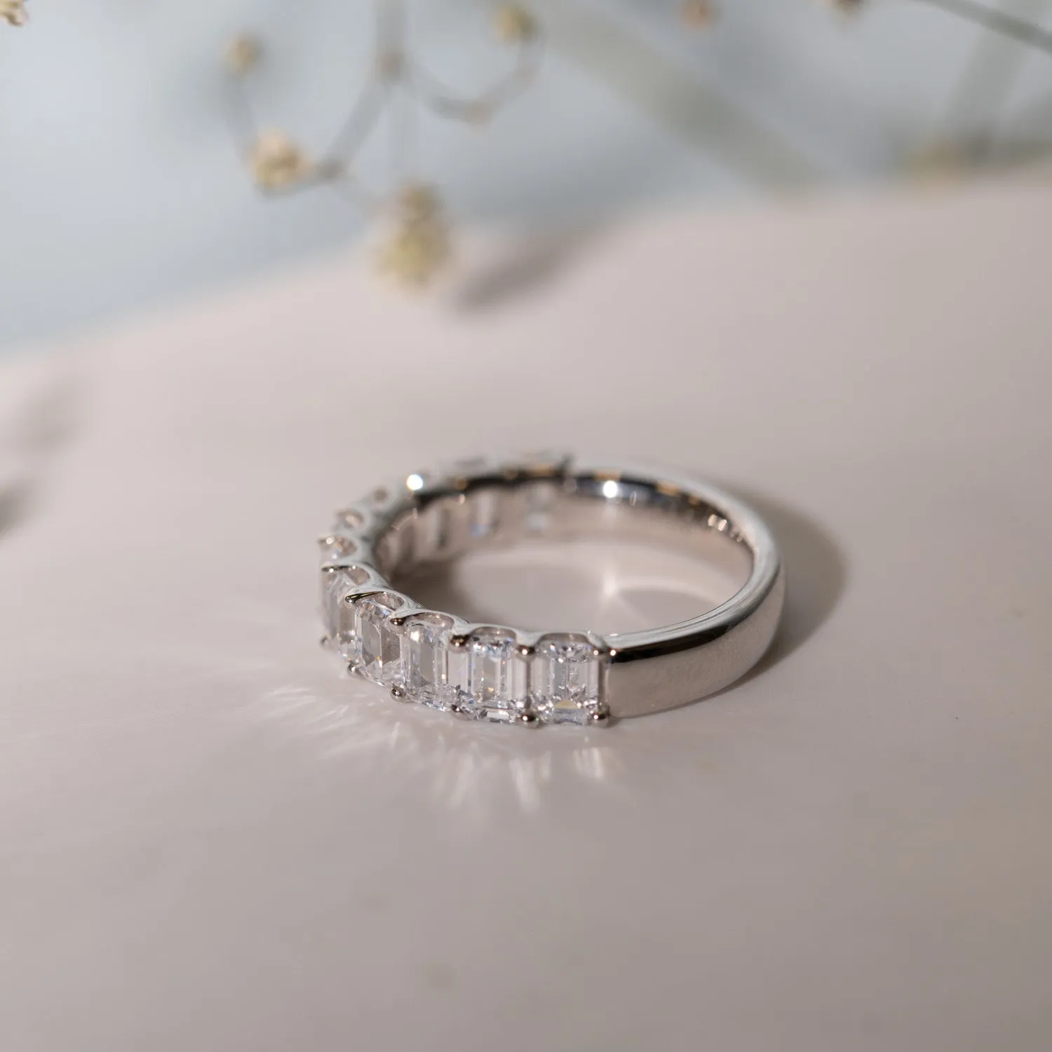 The Angelika Ring | Baguette Diamond Band sold by Ethica Diamonds product image thumbnail 3