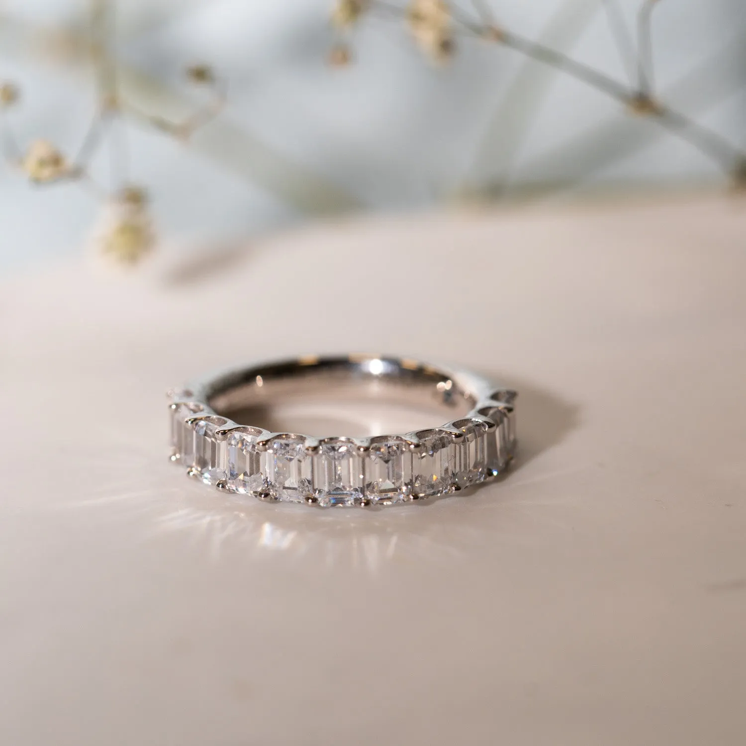 The Angelika Ring | Baguette Diamond Band sold by Ethica Diamonds product image thumbnail 2