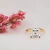 The Elissa Ring | Asscher Lab Diamond Dainty Engagement Solitaire sold by Ethica Diamonds