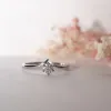 The Akilina Ring | Round Lab Diamond Asymmetrical Engagement Solitaire sold by Ethica Diamonds