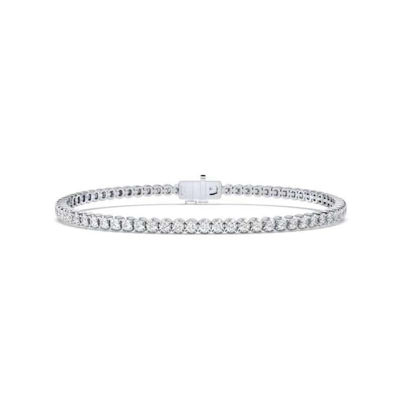 The Auryn Bracelet | 3.0ct Lab Grown Diamond 14k Gold Tennis sold by Ethica Diamonds