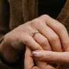 The Ophelia Ring | Round Cut Moissanite Rope Engagement Solitaire sold by Ethica Diamonds