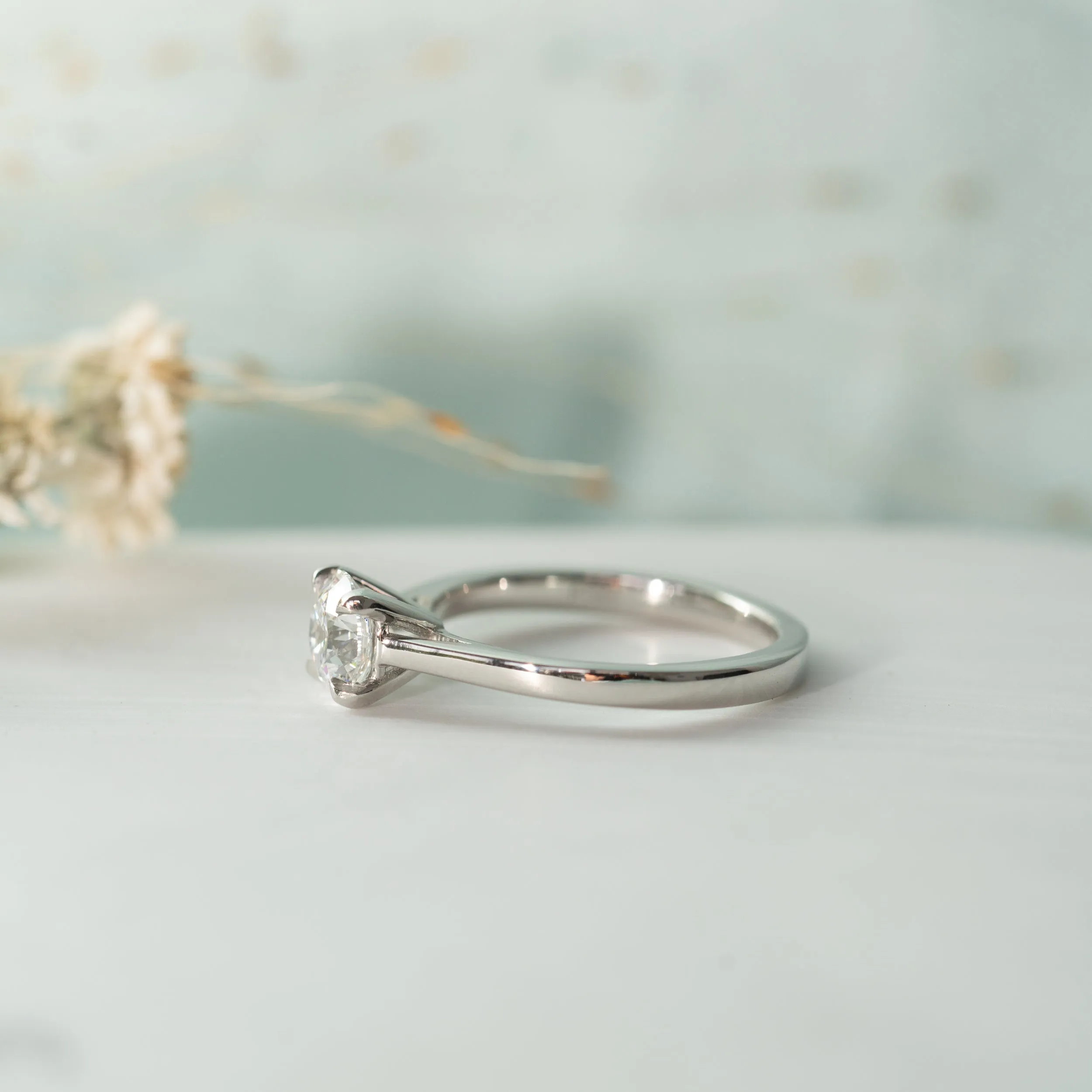 The Kae Ring | Round Lab Diamond Dainty Classic Engagement Solitaire sold by Ethica Diamonds product image thumbnail 4