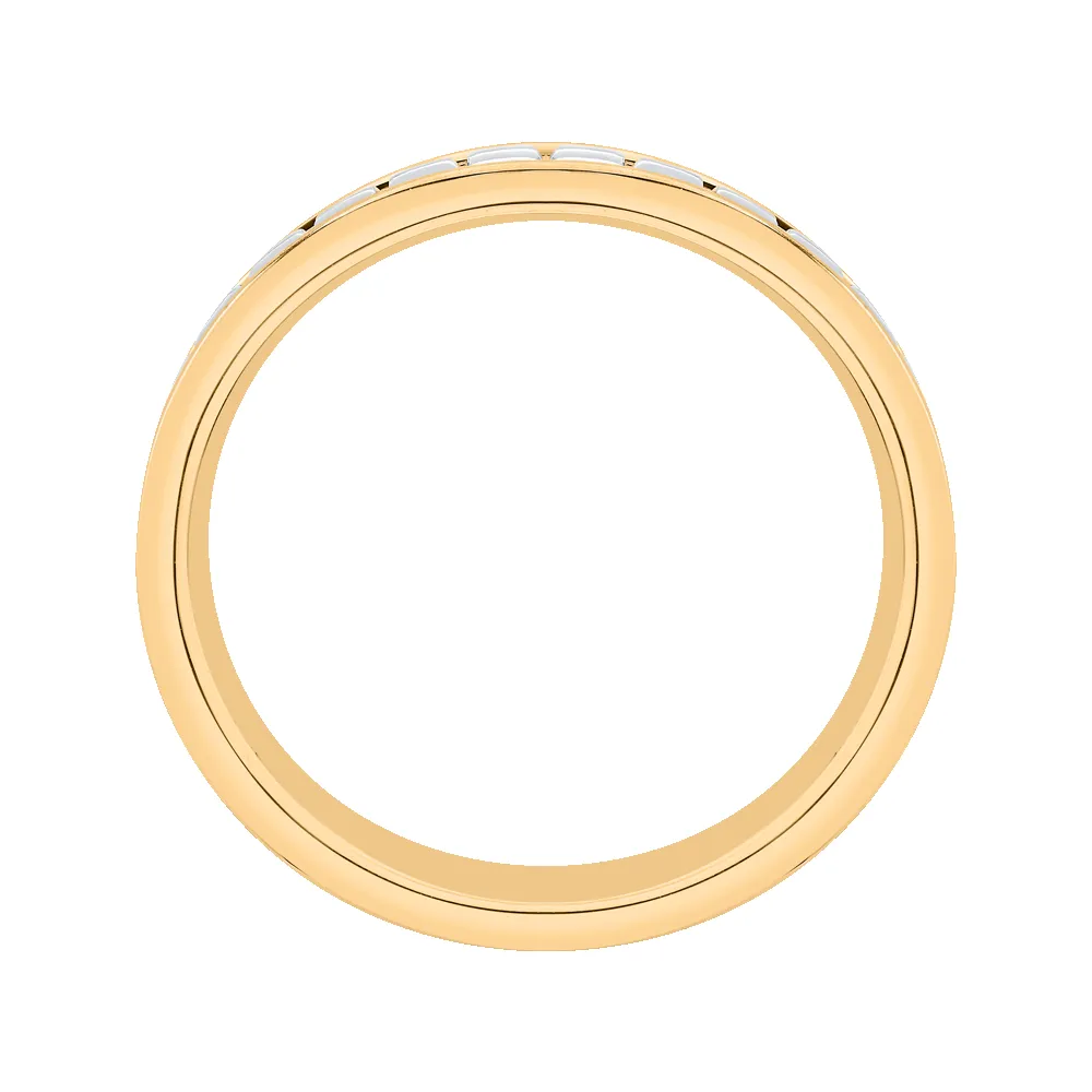 The Alexander Ring | 6.0mm Wide Two Tone Band sold by Ethica Diamonds product image thumbnail 3