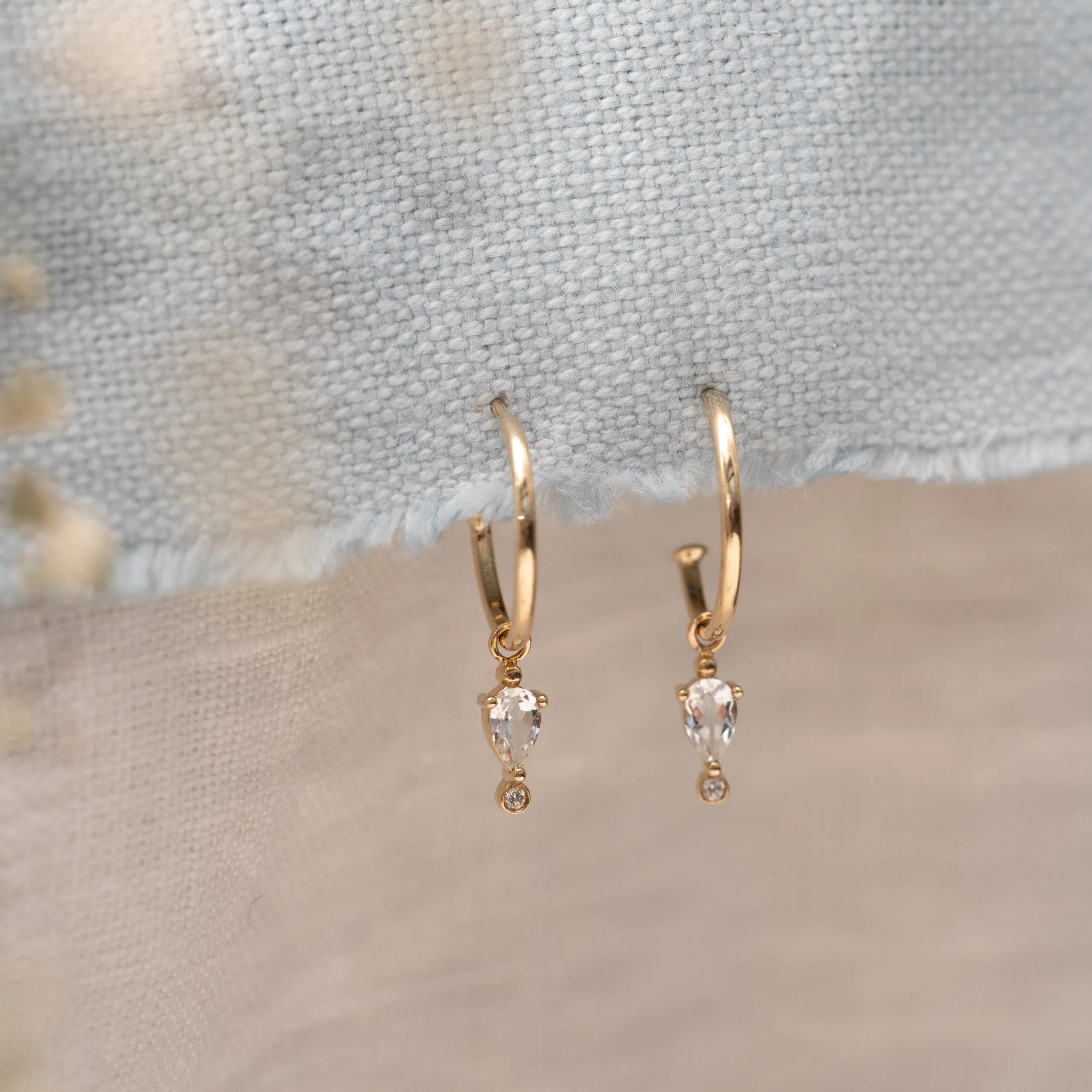 The Gwener Earrings | 9k Gold Hoops sold by Ethica Diamonds