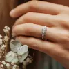 The Vani Ring | Round Lab Diamond Nature Accented Engagement sold by Ethica Diamonds