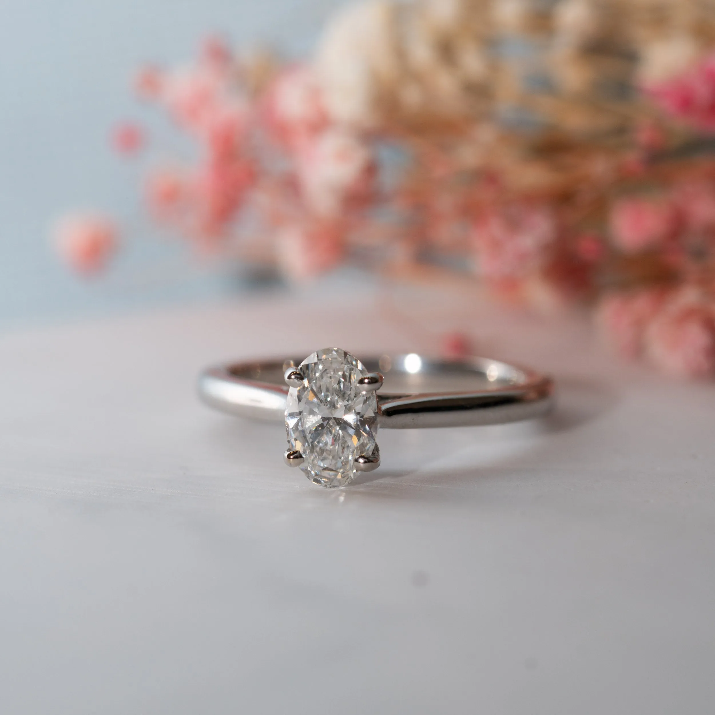 The Poppy | Oval Lab Diamond Classic Solitaire Engagement Ring sold by Ethica Diamonds product image thumbnail 5
