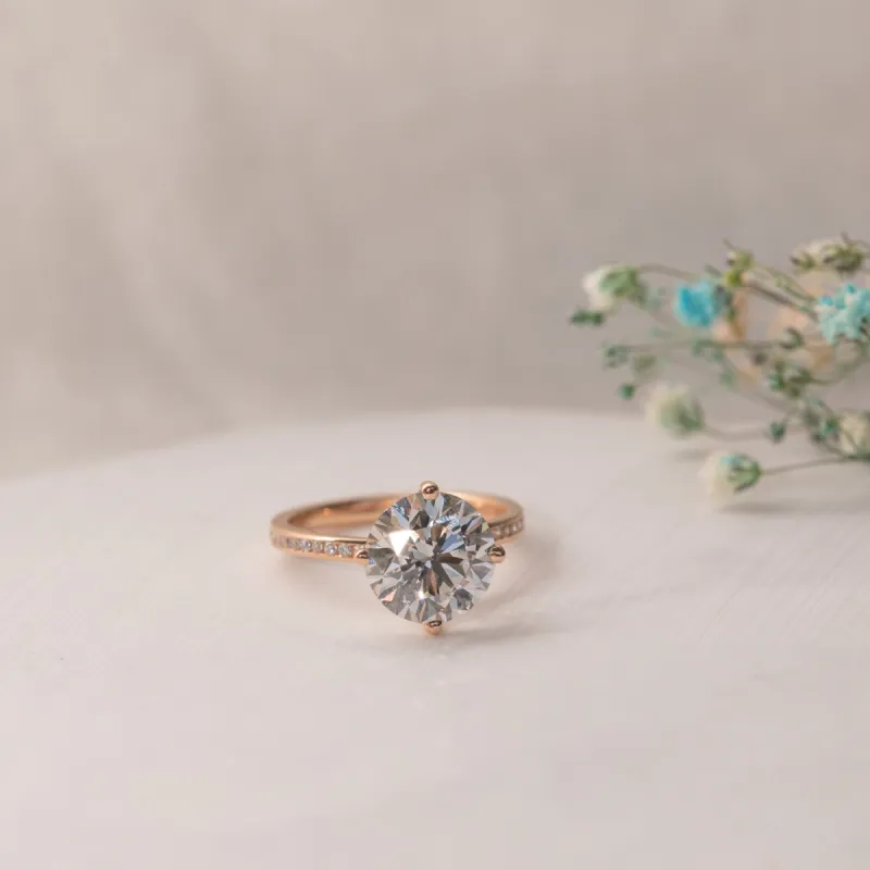 The Kerry Ring | Lab Diamond Compass Set Engagement sold by Ethica Diamonds