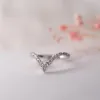 The Lux Ring | Lab Diamond Pavé Chevron Shaped Band sold by Ethica Diamonds