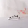 The Lux Ring | Lab Diamond Pavé Chevron Shaped Band sold by Ethica Diamonds