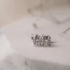 The Aria Earrings | 1.52ct D VVS2 Round Lab Diamond Twist Four Claw Solitaire 18k Gold sold by Ethica Diamonds