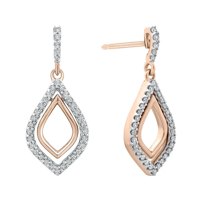 The Tansy Earrings | Lab Diamond Multistone Drop Studs sold by Ethica Diamonds