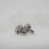 The Diana Earrings | Round Lab Diamond Halo Studs sold by Ethica Diamonds