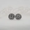 The Diana Earrings | Round Lab Diamond Halo Studs sold by Ethica Diamonds