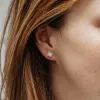 The Kady Earrings | 1.50ct D-E VVS1 Princess Cut 18k White Gold Solitaire sold by Ethica Diamonds
