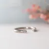 The Alina Ring | Lab Diamond Open Shank Stacking Band sold by Ethica Diamonds