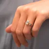 The Alina Ring | Lab Diamond Open Shank Stacking Band sold by Ethica Diamonds
