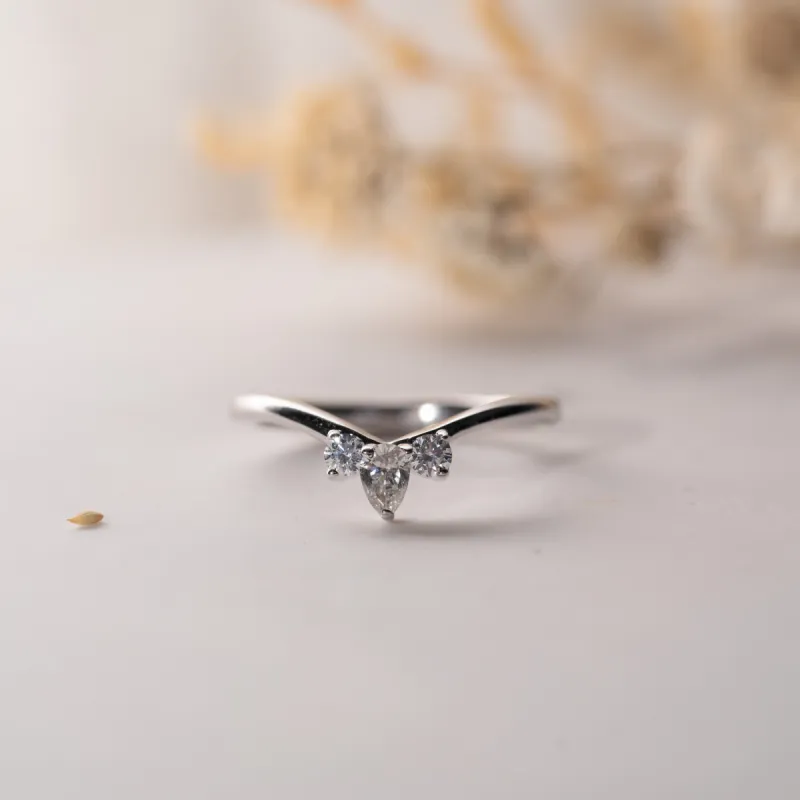 The Dylan Ring | Lab Diamond Tiara Contour Shaped Band sold by Ethica Diamonds