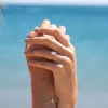 The Penelope Ring | Oval Lab Diamond Slim Engagement Solitaire sold by Ethica Diamonds