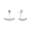 The Odessa Earrings | 9ct White Gold Lab Diamond Modern Drop Stud Jackets sold by Ethica Diamonds