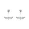 The Odessa Earrings | 9ct White Gold Lab Diamond Modern Drop Stud Jackets sold by Ethica Diamonds