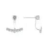 The Odessa Earrings | 9ct White Gold Lab Diamond Modern Drop Stud Jackets sold by Ethica Diamonds