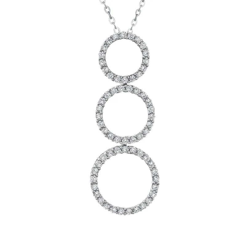 The Adelina Pendant | Round Lab Diamond Circle Trio sold by Ethica Diamonds