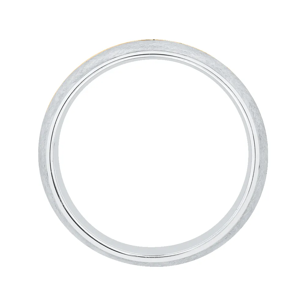 The Eros Ring | Textured Two Tone Band sold by Ethica Diamonds product image thumbnail 3