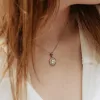 The Diana Pendant | Round Lab Diamond Halo sold by Ethica Diamonds