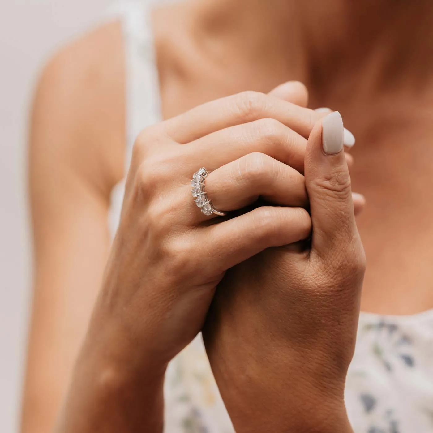 The Simone Ring | Pear Lab Diamond Cocktail Statement sold by Ethica Diamonds product image thumbnail 2