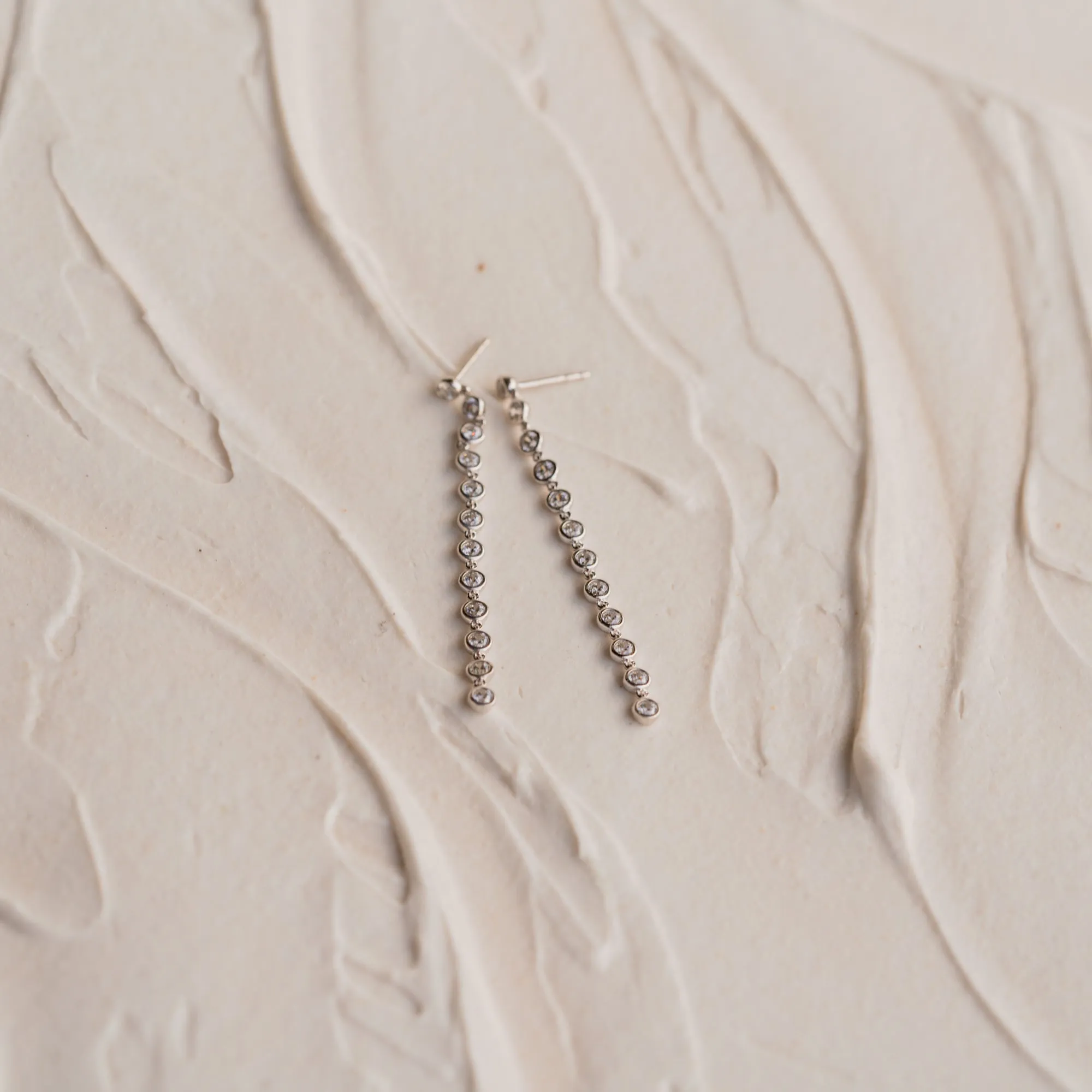 The Talia | 1.0ct Long Drop Dressy Earrings sold by Ethica Diamonds product image thumbnail 3