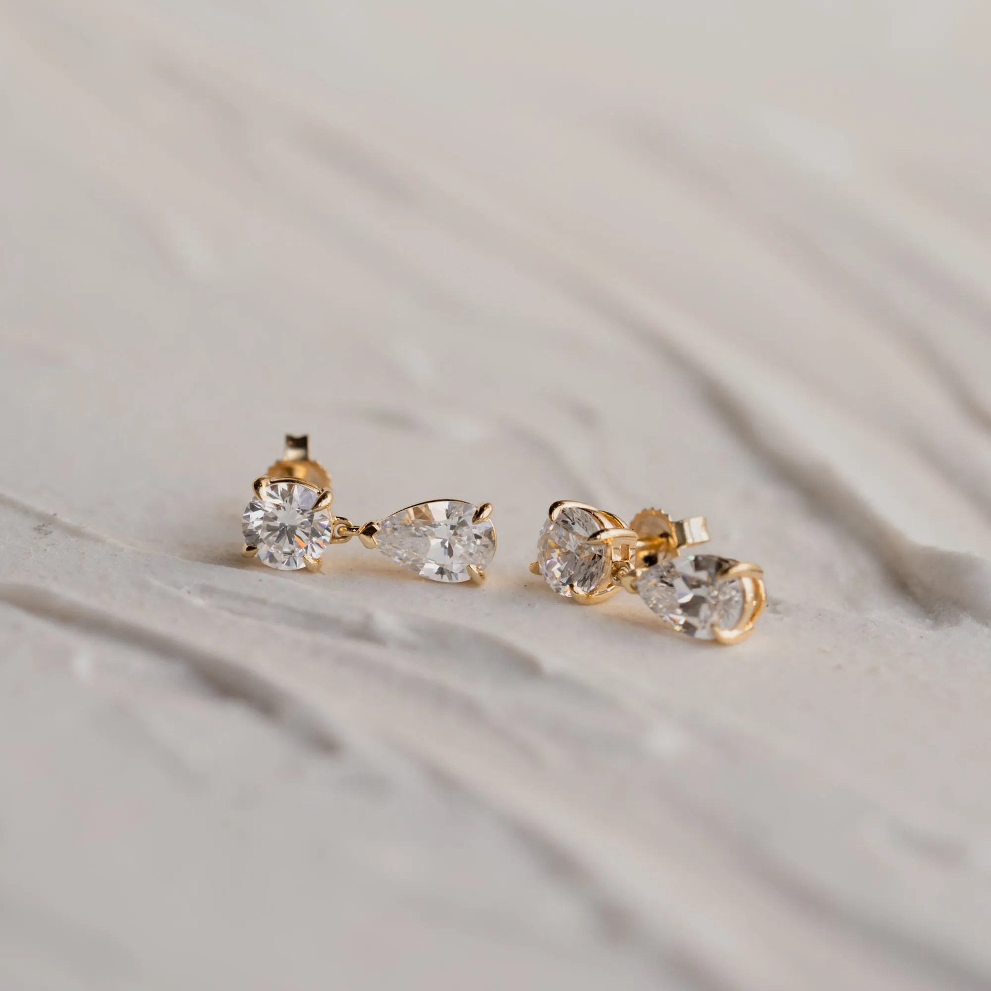 The Harper | 3.0ct Pear Cut Drop Lab Diamond Earrings sold by Ethica Diamonds product image thumbnail 3