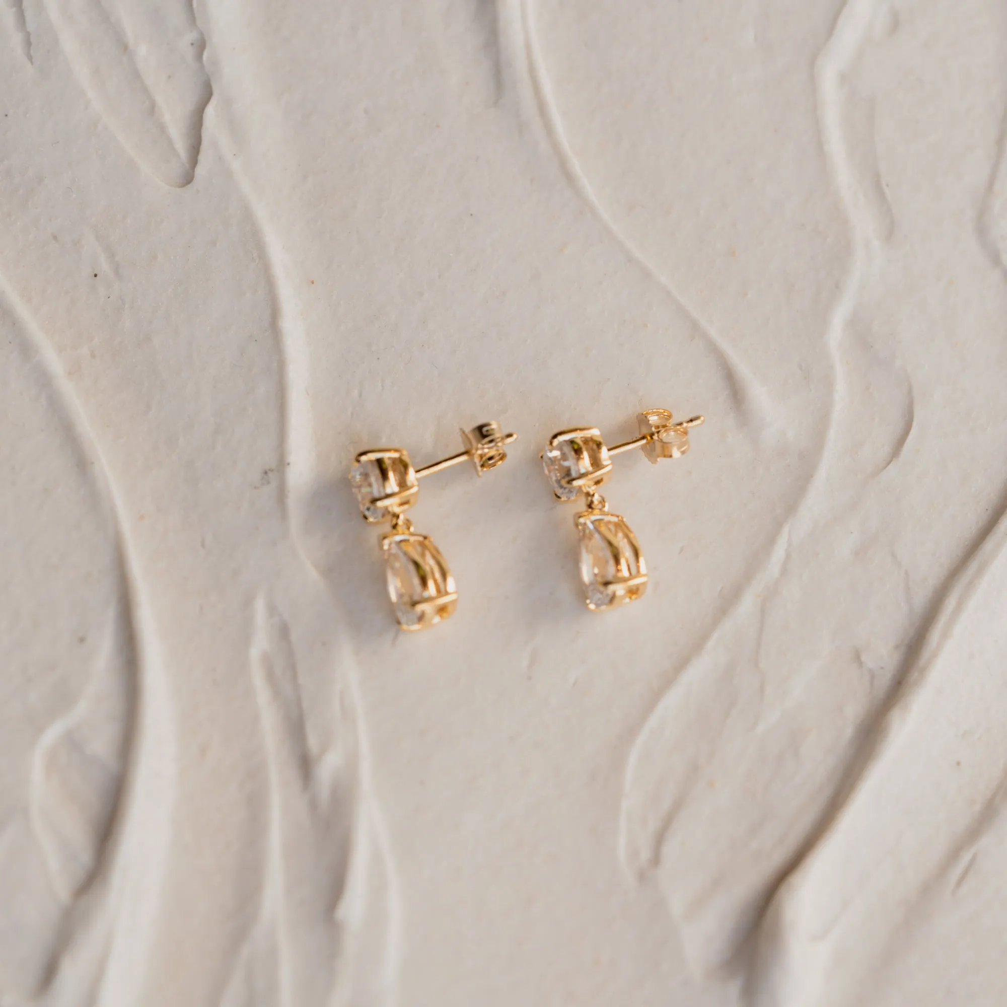 The Harper | 3.0ct Pear Cut Drop Lab Diamond Earrings sold by Ethica Diamonds product image thumbnail 4
