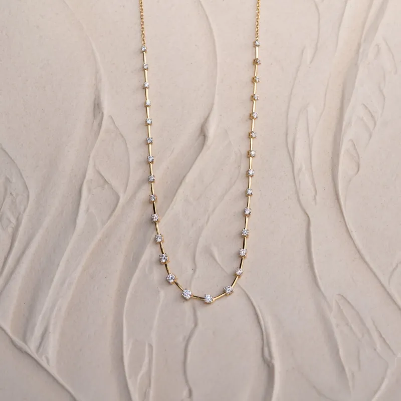 The Aurelia | 2.0ct Diamond Tennis necklace sold by Ethica Diamonds
