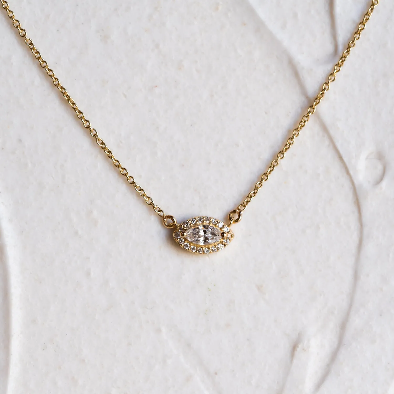 The Drishti | Eye 0.14ct Diamond Necklace sold by Ethica Diamonds product image thumbnail 3