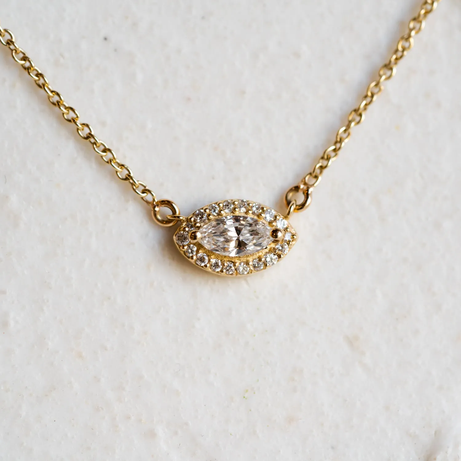 The Drishti | Eye 0.14ct Diamond Necklace sold by Ethica Diamonds