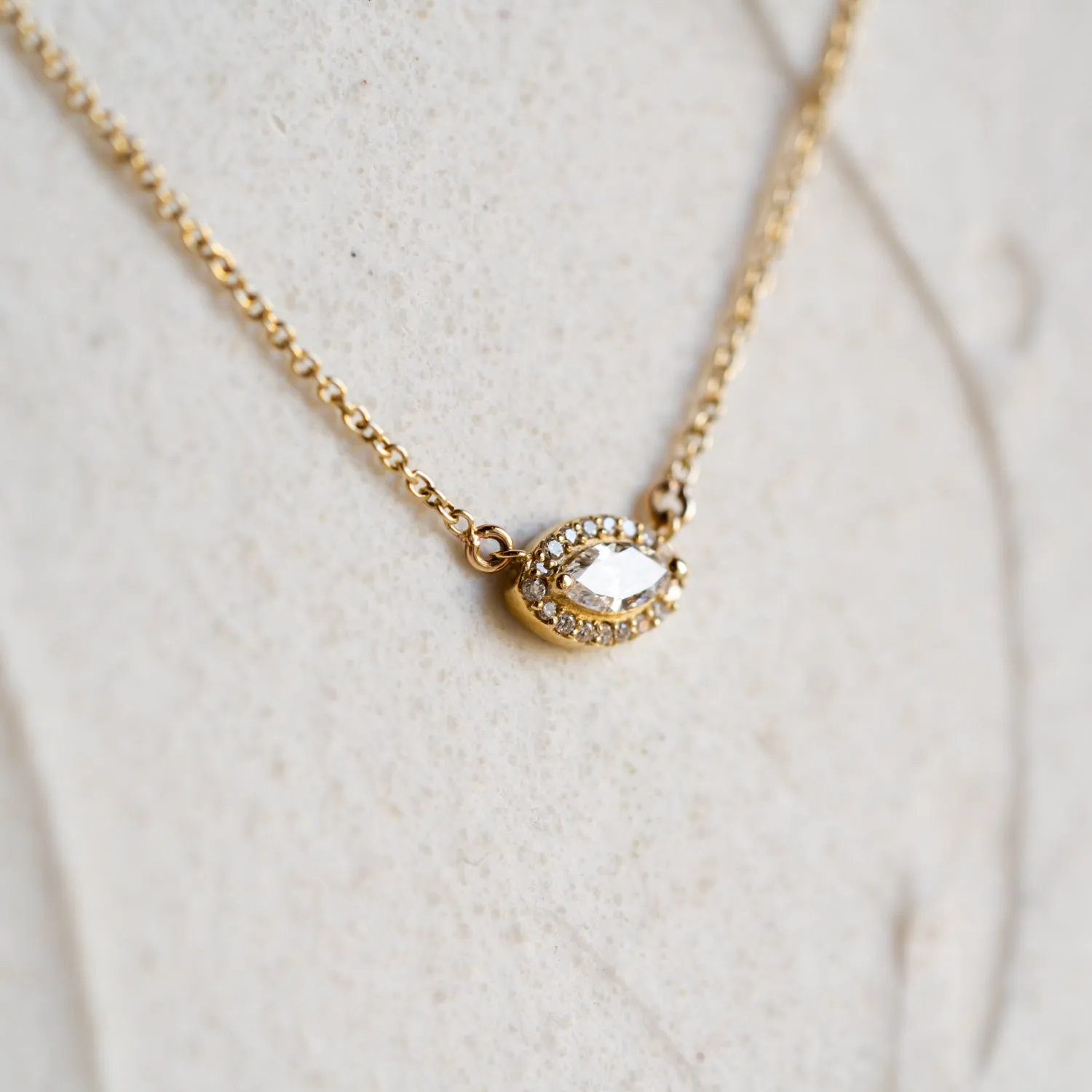 The Drishti | Eye 0.14ct Diamond Necklace sold by Ethica Diamonds product image thumbnail 2