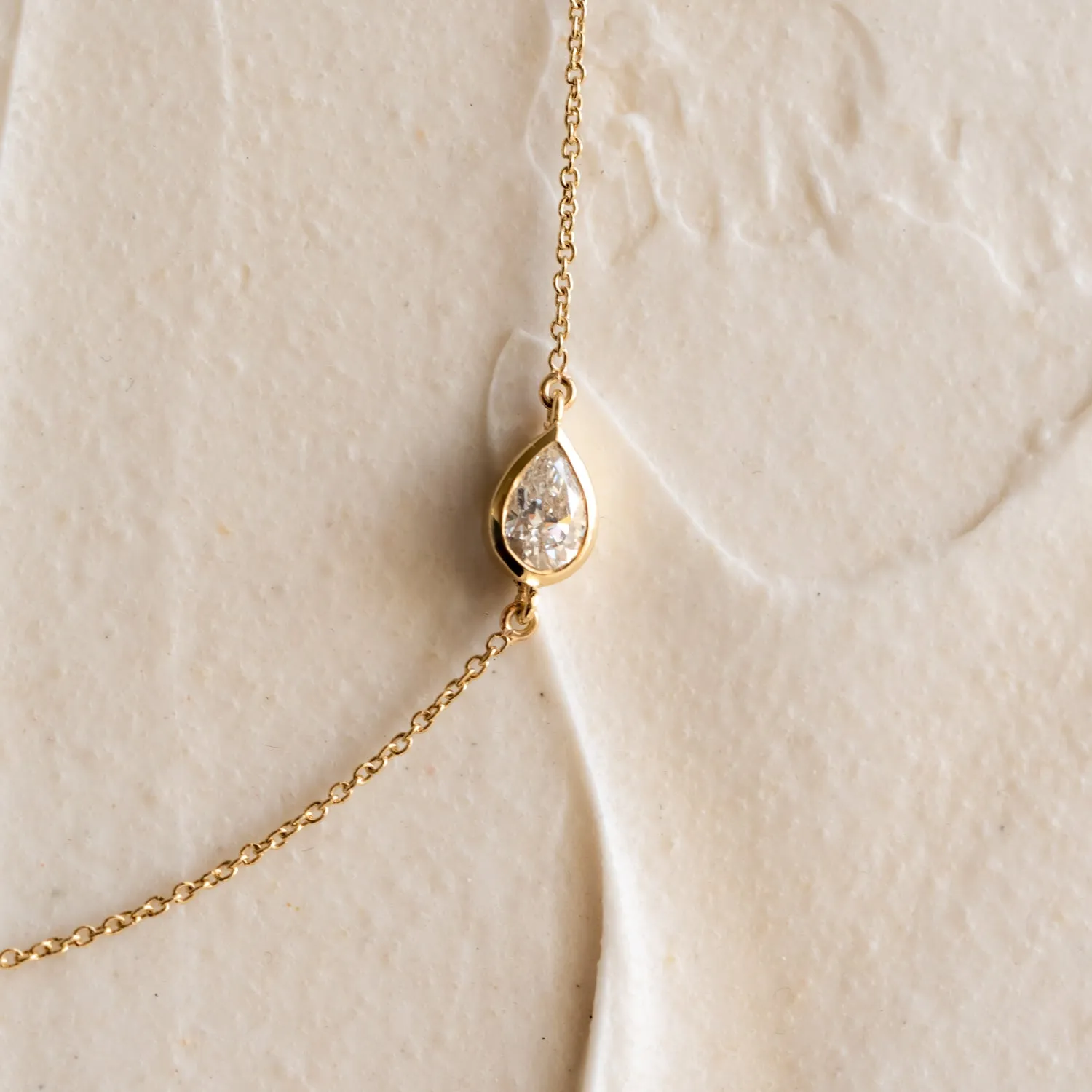 The Manon | Single Pear Cut 0.5ct Diamond Bracelet sold by Ethica Diamonds product image thumbnail 2